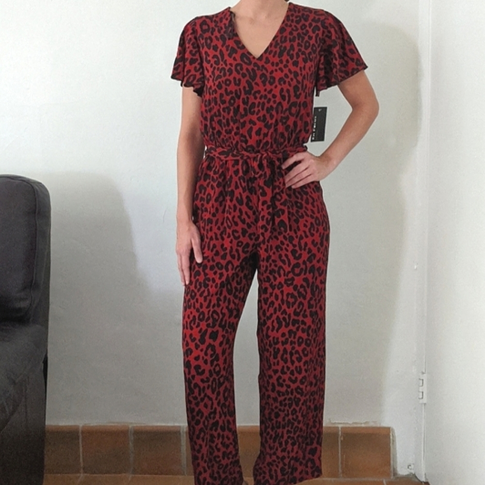 Ladies Animal Print Jumpsuit Size 4